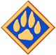Cub Scout Outdoor Activity Award Wolf Track Pin