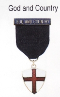 God and Country medal